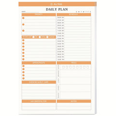 Daily Planner Notepad Hourly Schedule To Do List Appointments Meals Water Intake