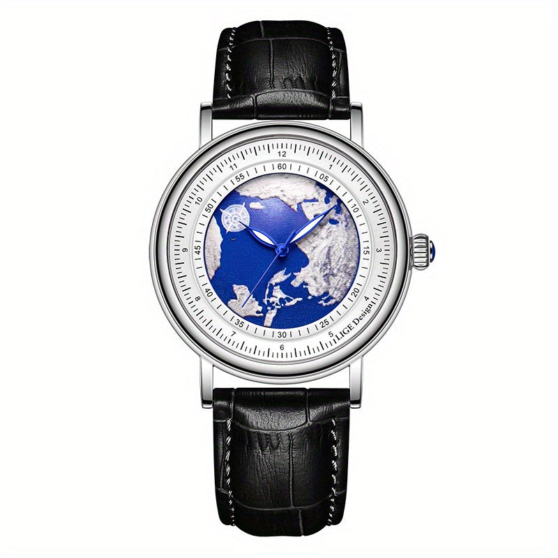 LIGE Boys' Quartz Watch Classic Vintage Three-pin 30m Waterproof Teen Gift Watch