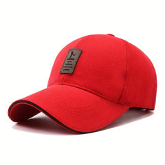 Label Patch Unisex Baseball Cap Solid Casual Dad Hats Adjustable Couple Sun Hats