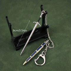 Metal Ancient Sword Model Key Chain Pendant Bag Funny Key Chain