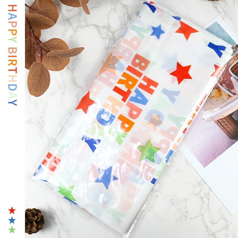 Star Style Event Party Birthday Tablecloth Peva Waterproof 137x274cm
