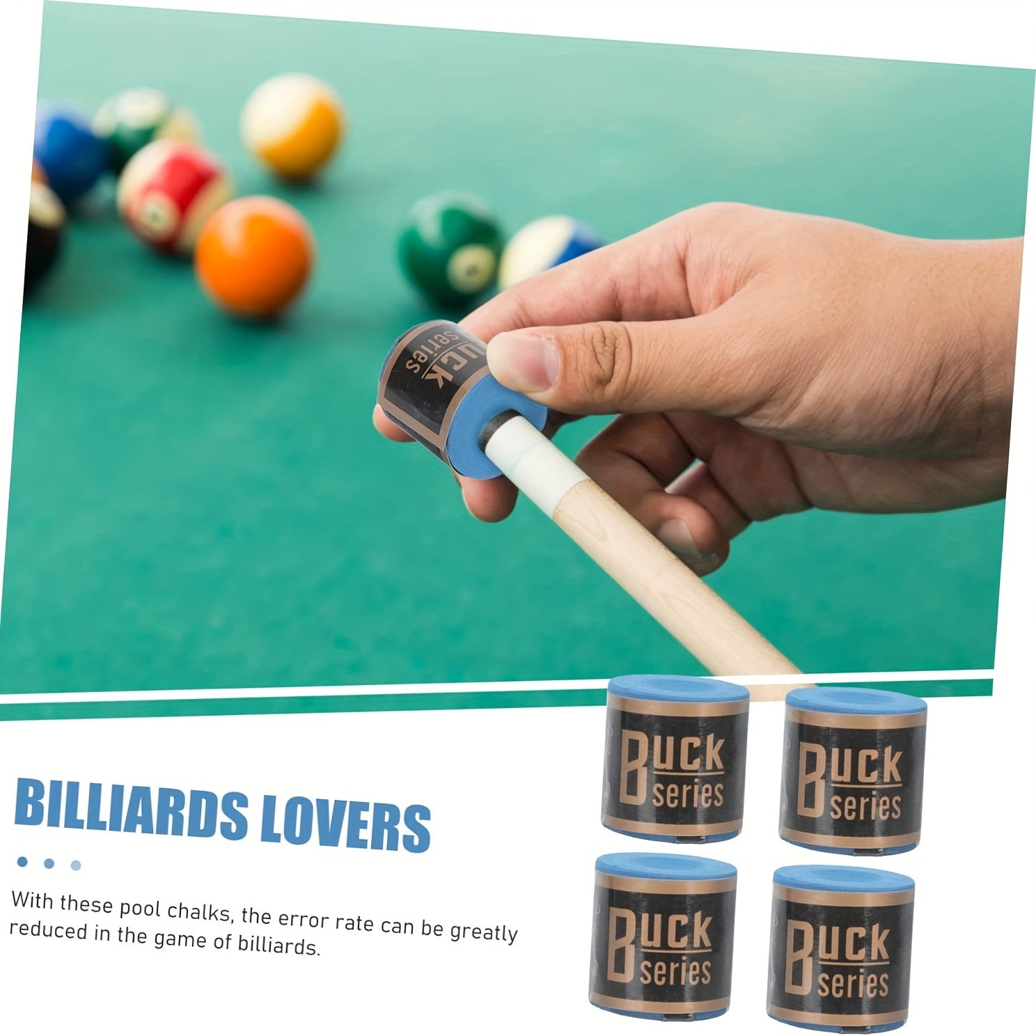 2pcs Billiard Chalk Billiard Cue Supplies