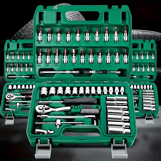 53pcs Mechanic Repair Tool Set Ratchet Wrench