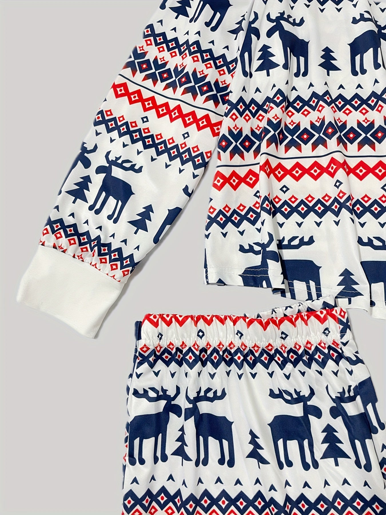 Elk & Geo Print Loungewear Set