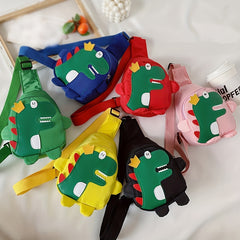 Kid's Dino Chest Bag Nylon Travel Crossbody Waist Bag