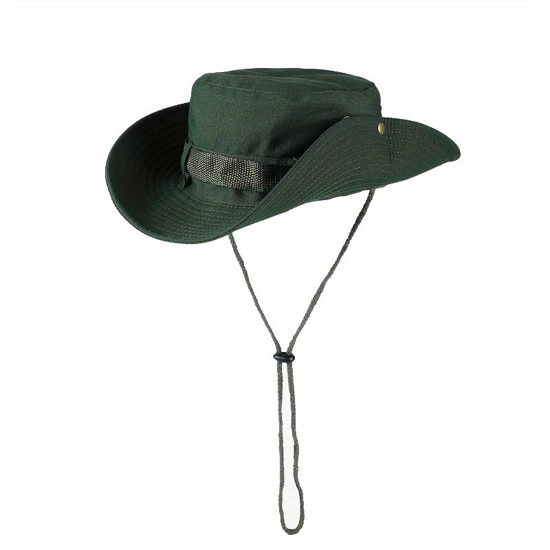 Women's Wide Brim Bucket Hat Summer Sunscreen Beach Fisherman Cap