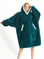 Women's Oversized Wearable Blanket with Pocket