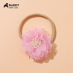 Mesh Flower Baby Headband Photography Prop