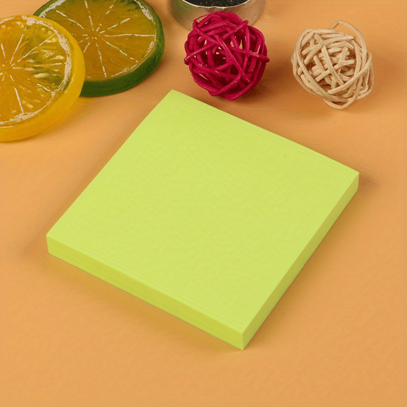 100 Pages 2-Book Pack Sticky Notes Fluorescent Colors