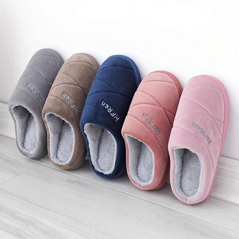 Unisex Warm House Shoes Comfy Non Slip Home Shoes Winter