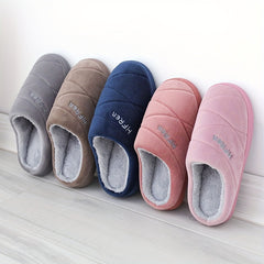Unisex Warm House Shoes Comfy Non Slip Home Shoes Winter
