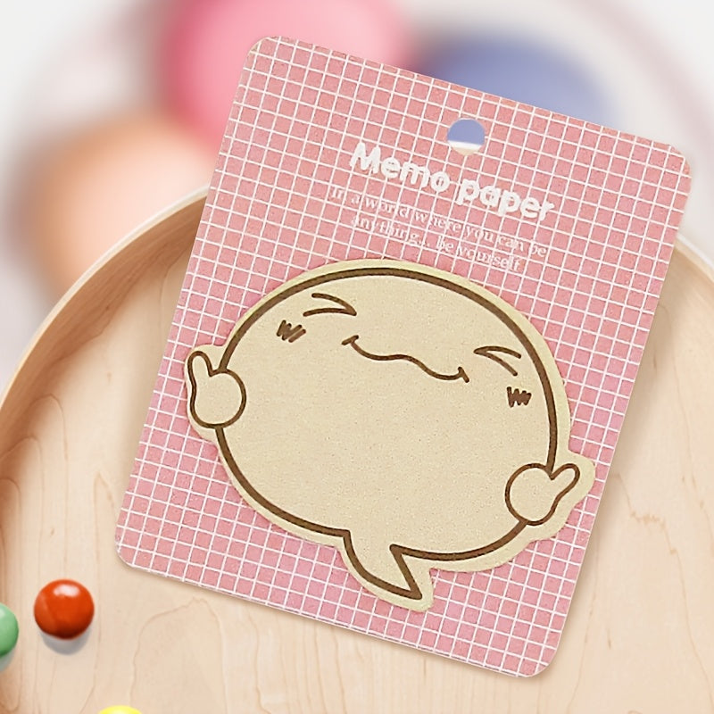 Cartoon Sticky Note Pad Smiling Face Fun Station