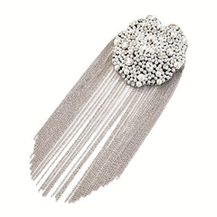 Rhinestone Tassel Shoulder Decoration for Suits & Costumes