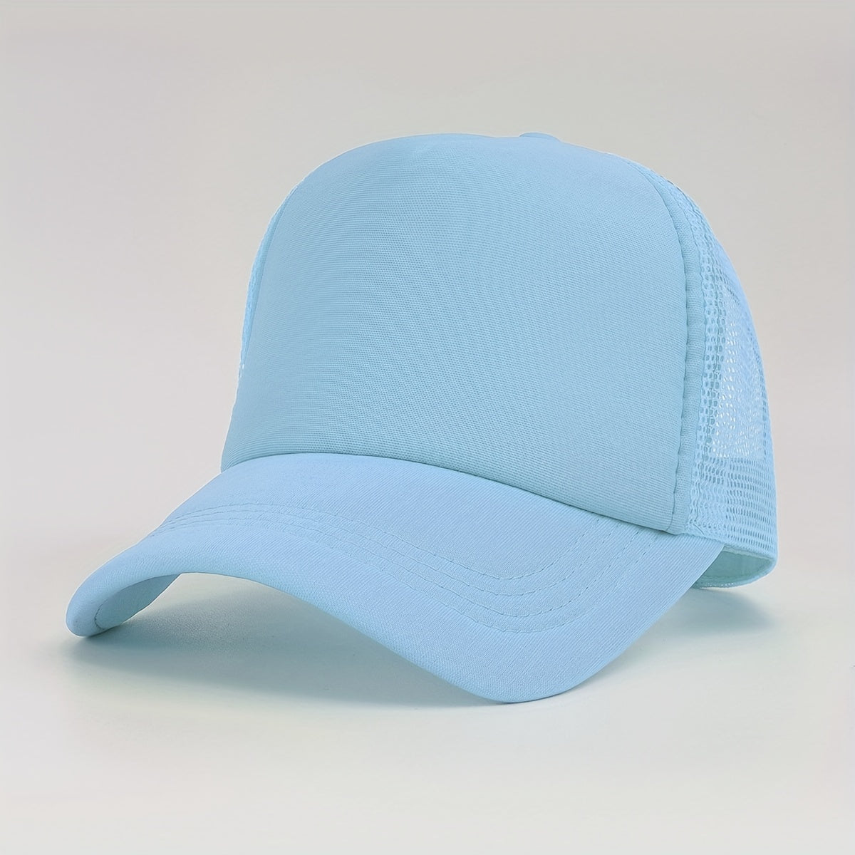 Mesh Breathable Trucker Hats Couple Baseball Cap Sunscreen Candy Sports Hat