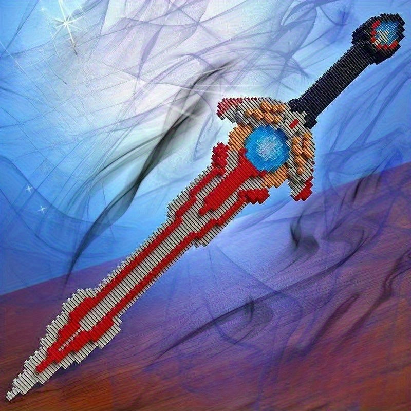 1168pcs Building Blocks Model Kit Colorful Detailed Sword Perfect Gift