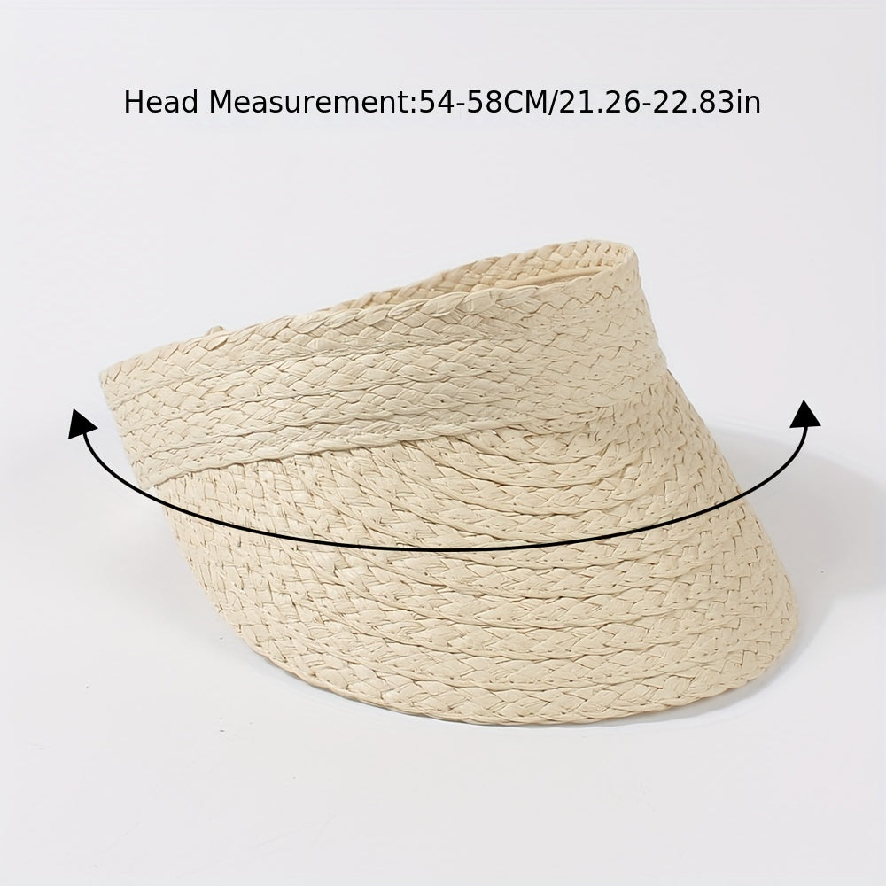 Foldable Straw Sun Hat Lightweight Summer Beach Hats For Women