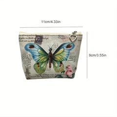 Retro Butterfly Coin Purse for Girls Small Storage Bag