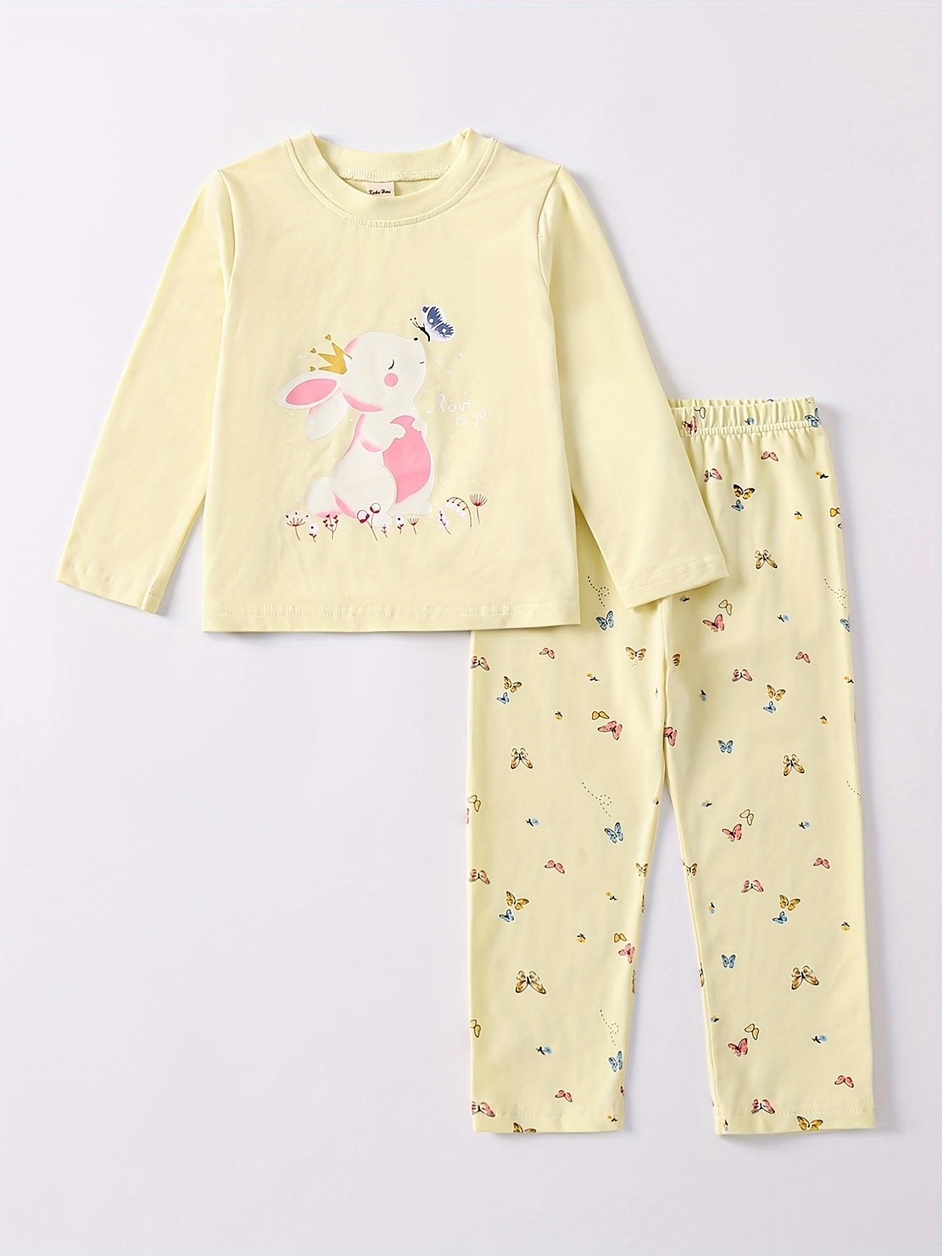 Girls Easter Rabbit Print Set - Kids Clothes
