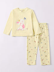 Girls Easter Rabbit Print Set - Kids Clothes