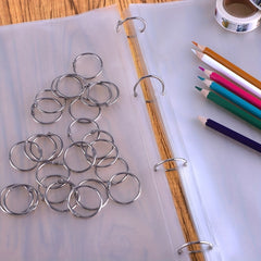 30pcs Loose Leaf Clip Ring 2 1inch Nickel Plated Steel Loose Leaf Clip Ring