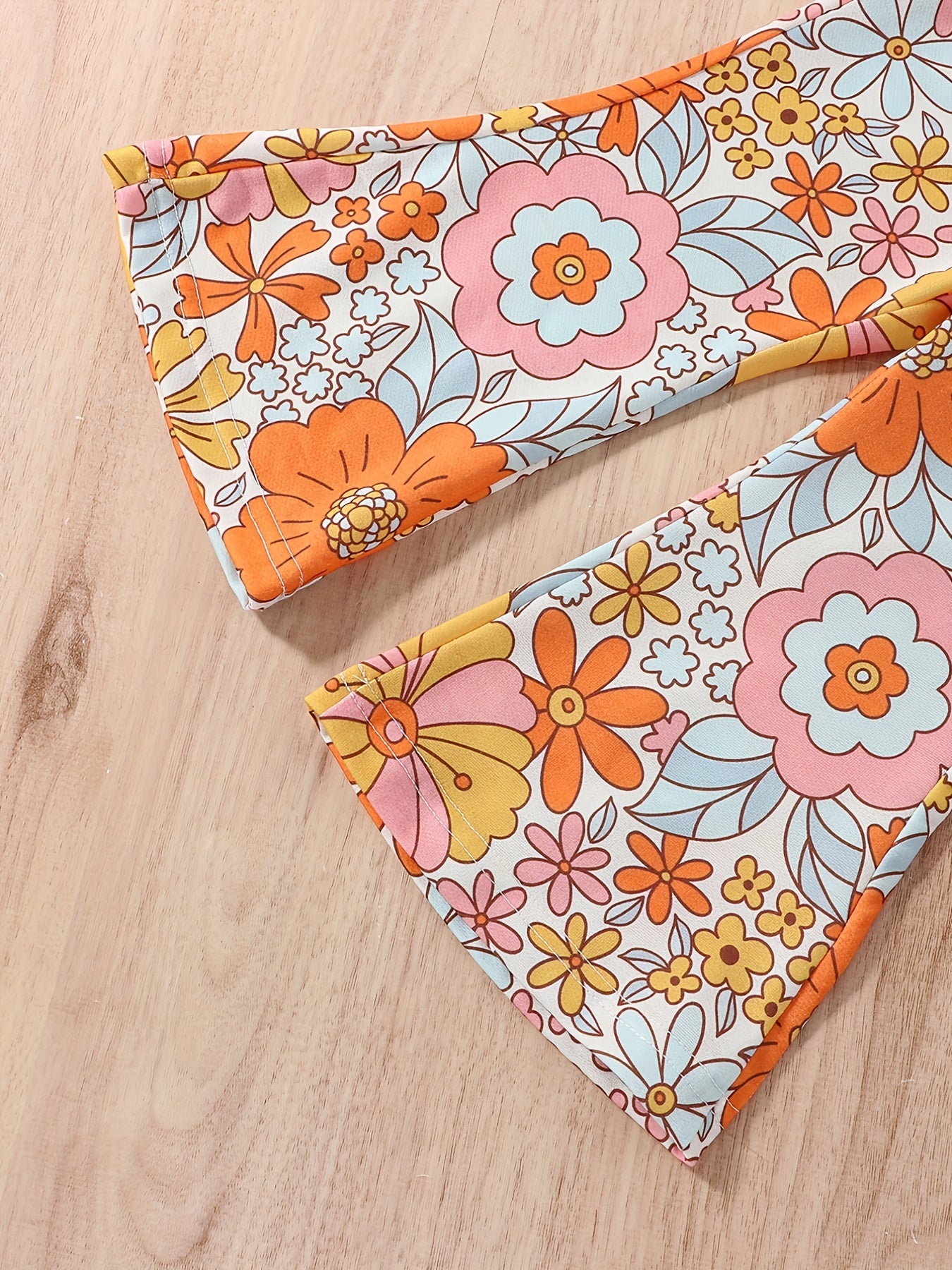 Baby Girls Halter Floral Pants Set w/ Headband