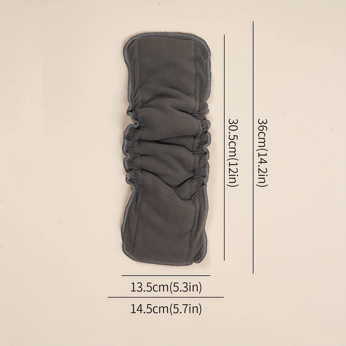 5pcs Reusable 5-Layer Bamboo Charcoal Inserts for Cloth Diaper