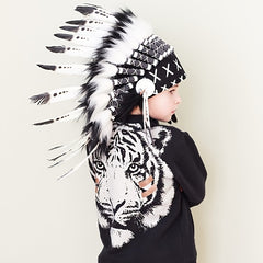 Children's Indian Chief Feather Headdress Headband