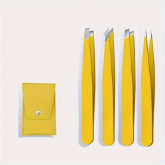 4pcs Eyebrow Tweezer Face Hair Puller Eyebrow Clip