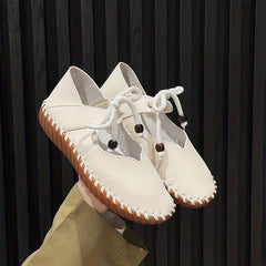Women's Cut Out Lace Up Oxfords Non Slip Sneakers