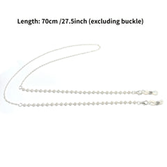 Golden Pearl Mask Chain Sunglass Chain Holder Necklace Chain