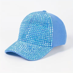 Rhinestone Y2K Baseball Cap Solid Sun Hat Breathable Adjustable Golf Dad Hats