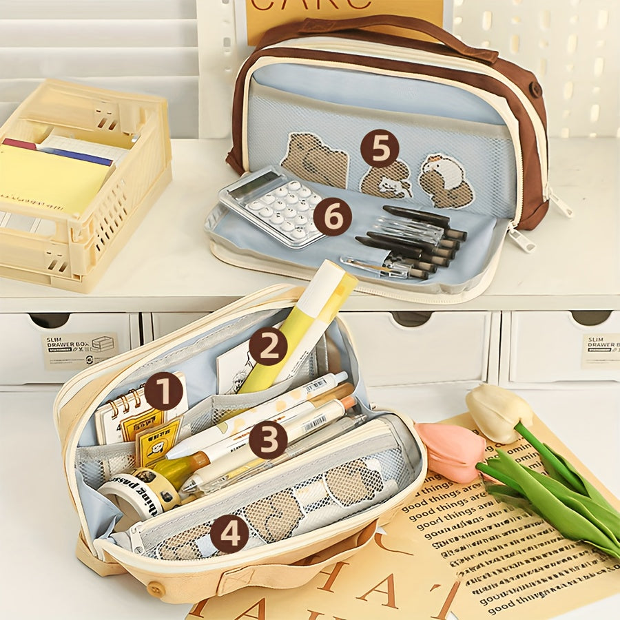 Large Capacity Pencil Bag Stationery Storage Box