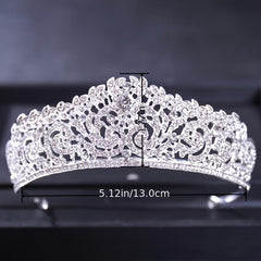 Crystal Wedding Tiara Bridal Silver Golden Bride Headband