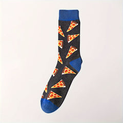 Men's Cartoon Crew Socks Cotton Blend Casual Unisex Outdoor Wear