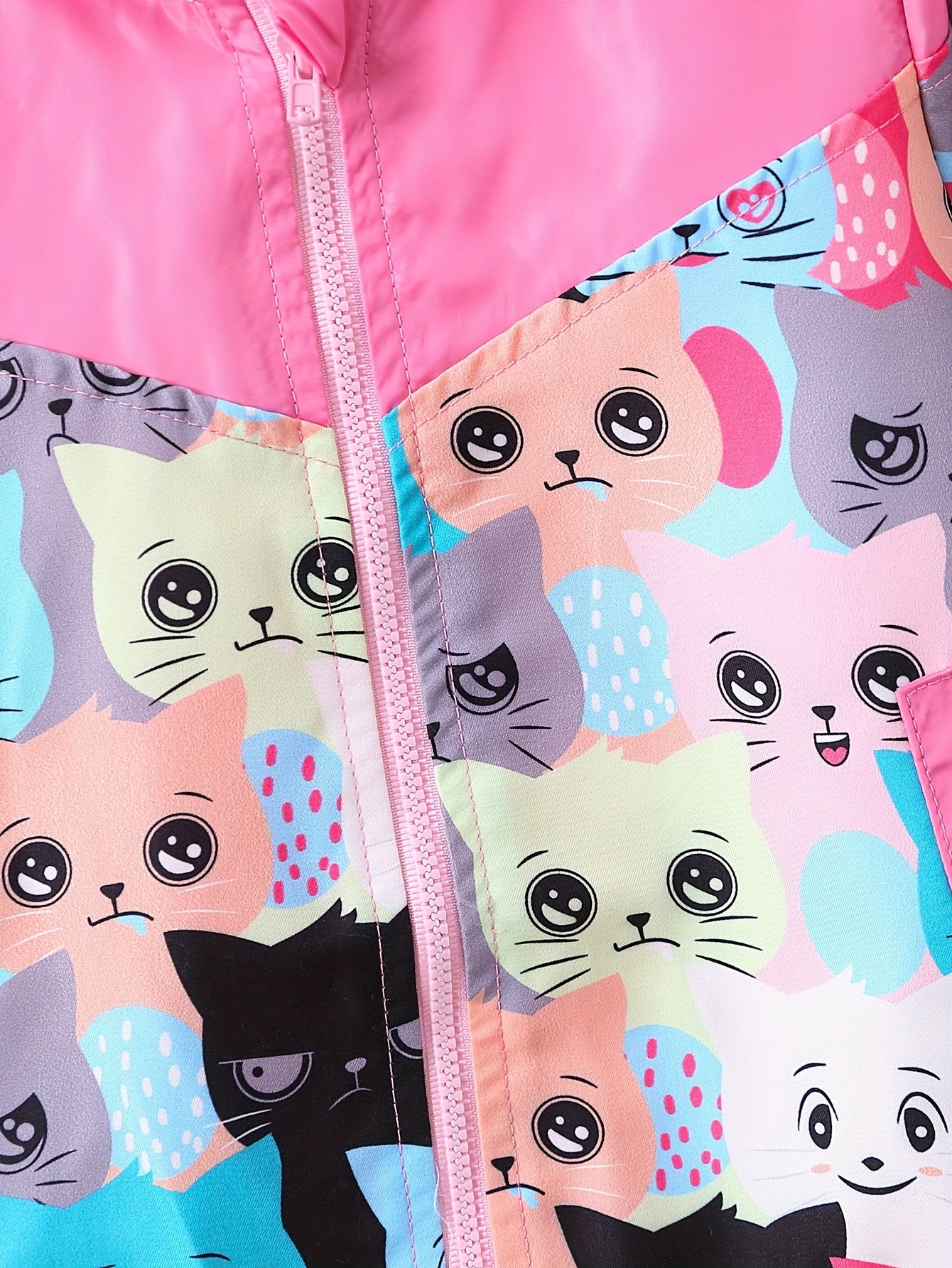 Cute Cartoon Graphic Baby Windbreaker Coat