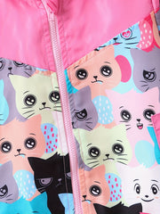 Cute Cartoon Graphic Baby Windbreaker Coat