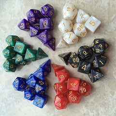 42pcs Sided Dice Set Polyhedral Dices Party Game Toys For Holidays