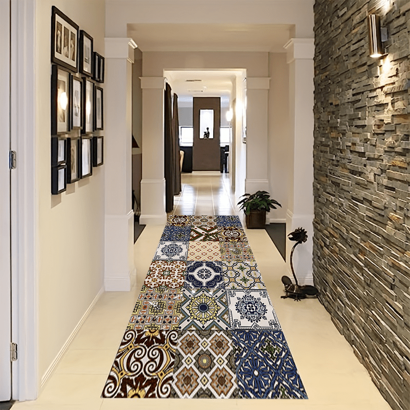 Boho Abstract Runner Rug Soft Anti-Fouling Hallway Kitchen Mat