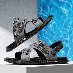 Men's Wear Resistant Non Slip Sandals Quick Drying Comfy Slides Beach Shoes