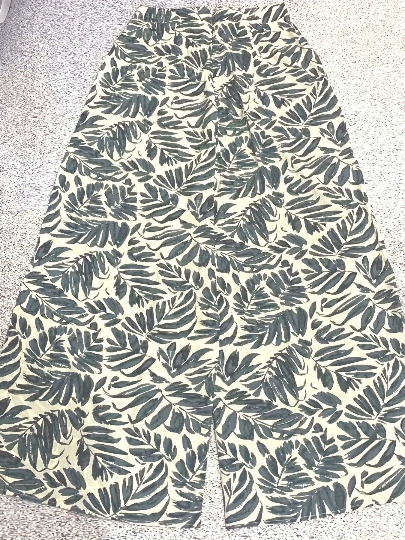 Floral Wide Leg Pants High Waist Casual Wear