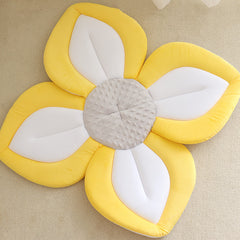 Cartoon Flower Bath Mat for Babies Bathing Pouch Seat Cushion