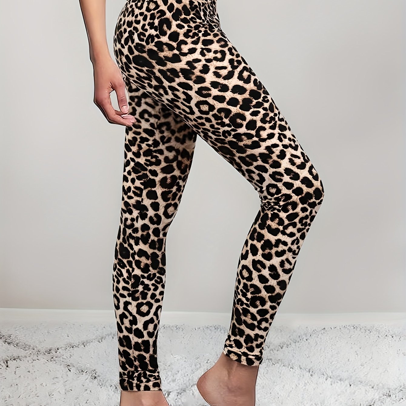 Leopard Print Yoga Workout Pants Women's Leggings