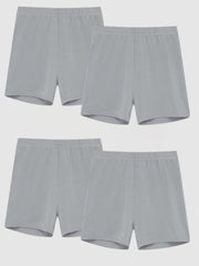 4-Pack Girls Casual Skinny Shorts for Sports Leisure Comfortable and Breathable