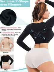 Arm Compression Shaper for Women, High Stretch, Adjustable Arm Shaper