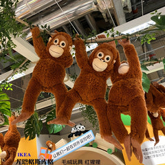 Plush Monkey Doll Toy Mimics Humans Soft Stuffed Animal Birthday Gift