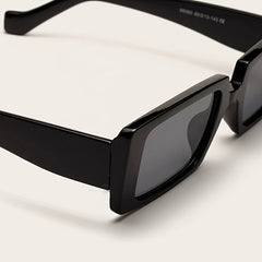 Small Rectangle Sunglasses Women Square Sunglasses Vintage Wide Frame Eyewear