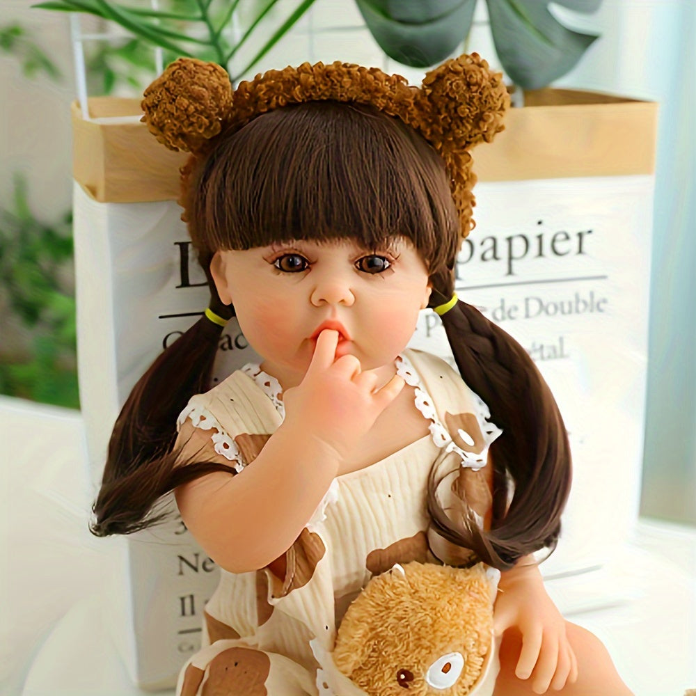 Reborn Princess Girl Doll Full Enamel Simulative 3D Toy Gift