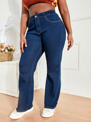 High Stretch Flared Leg Jeans