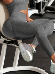 High Waist Seamless Yoga Pants Tummy Control Slim Fit Leggings