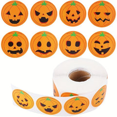 500 Halloween Animal Stickers Roll 25MM Sticker Label